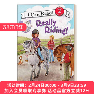 英文原版 Pony Scouts Really Riding! 真正的马术 小马童子军分级阅读 I Can Read 2 英文版 进口英语原版书籍