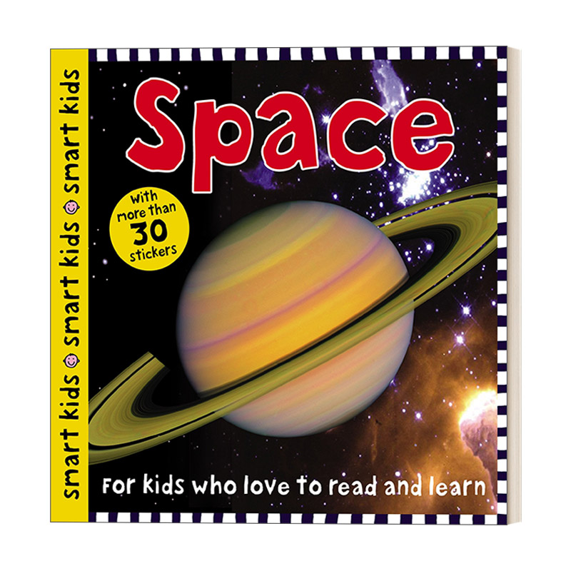 英文原版 Smart Kids Space with more than 30 stickers 智能儿童系列 太空 英文版 进口英语原版书籍