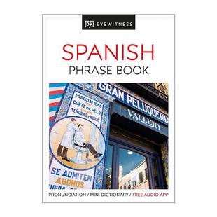 Travel Phrase 进口原版 书籍 目击者旅游西班牙语短语口袋手册 Eyewitness Spanish 原版 Books