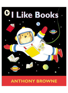 英文原版绘本 I Like Books 我喜欢书 大开绘本 国际安徒生奖插画家安东尼布朗Anthony Browne 英文版 进口英语原版书籍