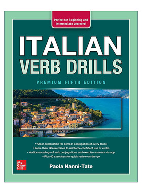 意大利语动词练习 第5版 正版 原版 Italian Verb Drills 进口原版书籍