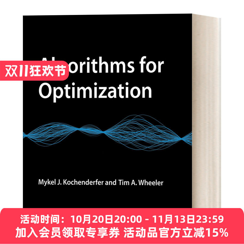 优化算法 英文原版 Algorithms for Optimization The MIT Press Mykel J. Kochenderfer 精装 英文版 进口英语原版书籍