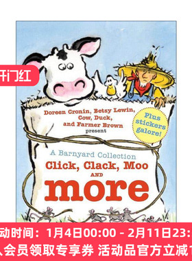 英文原版 A Barnyard Collection 嘻哈农场3合1 精装 含叽喀 哞 吱咕 嘎 呼噜 哞 英文版 进口英语原版书籍