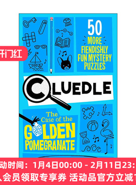 英文原版 Cluedle The Case of the Golden Pomegranate 解谜益智游戏书 金石榴案件 50道推理解密谜题 英文版进口英语原版书籍
