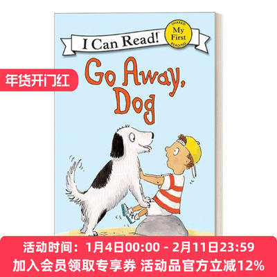 英文原版 Go Away Dog 小狗 走开 My First I Can Read分级阅读 英文版 进口英语原版书籍