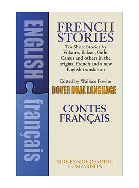 法国故事  英文原版 French Stories Contes Francais 英法双语版 Wallace Fowlie 英文版 进口英语原版书籍