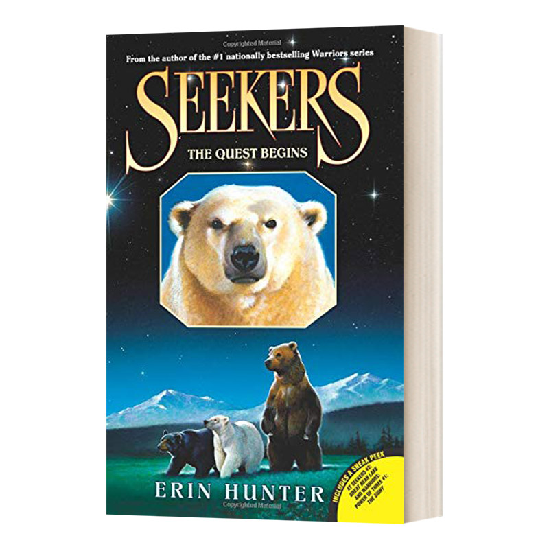 英文原版 Seekers #1 The Quest Begins 熊武士/探索者首部曲1 扬帆起航 英文版 进口英语原版书籍
