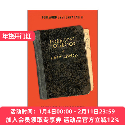 英文原版 Forbidden Notebook 秘密笔记 意大利女性写作先驱阿尔芭·德·塞斯佩德斯代表作 英文版 进口英语原版书籍
