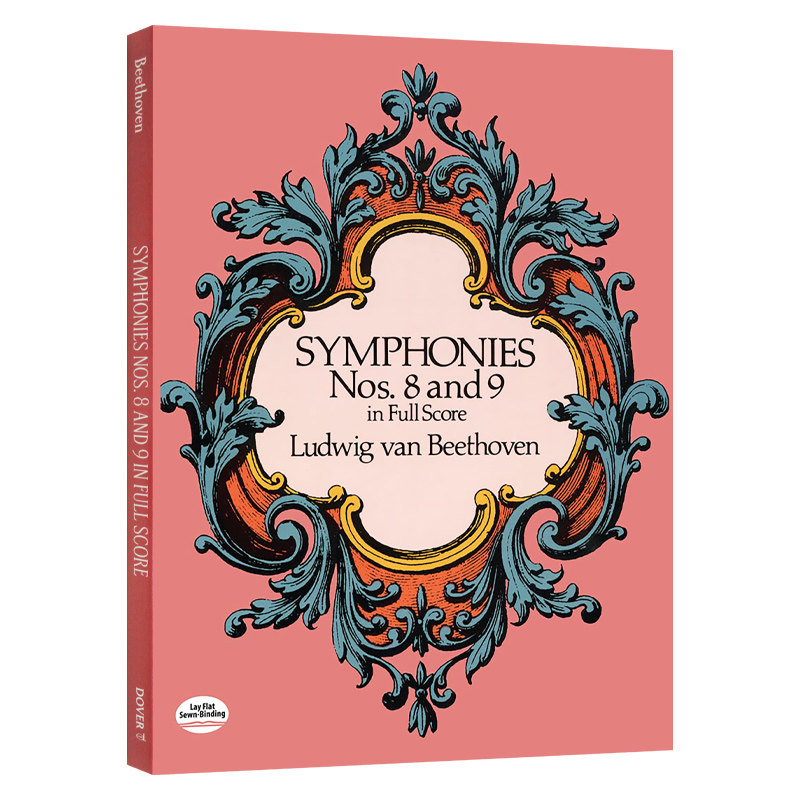 英文原版 Symphonies Nos. 8 and 9 in Full Score 贝多芬第八 九号交响曲全谱 英文版 进口英语原版书籍