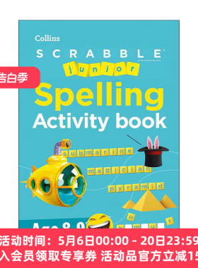 英文原版 Collins SCRABBLE? Junior Spelling Activity Book Age 8-9 柯林斯少儿拼写练习活动书 英文版 进口英语原版书籍