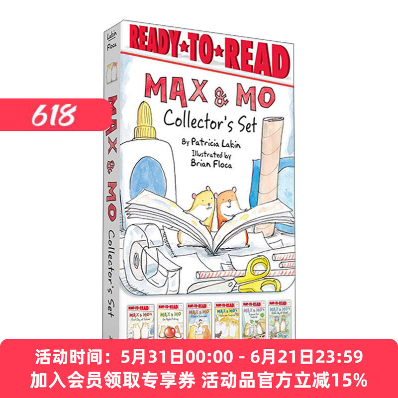 英文原版 Max & Mo Collector's Set 预备阅读第1级马克斯和莫的收藏套装6册 儿童英语早教启蒙分级阅读 英文版 进口英语原版书籍