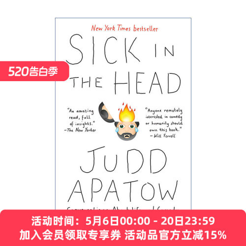 脑子有病  英文原版 Sick in the Head 关于生活和喜剧的对话 Judd Apatow 英文版 进口英语原版书籍