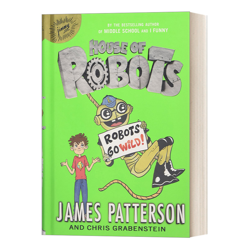 华研原版 英文原版 House of Robots #2 Robots Go Wild!  机器人之家2 精装 英文版 进口英语原版书籍