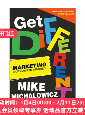 英文原版 Get Different 与众不同 不可忽视的市场营销指南 Mike Michalowicz 精装 英文版 进口英语原版书籍