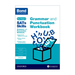 英文原版 英语语法与标点符号8 进口英语原版 书籍 牛津邦德英国SATs小升初技能训练 英文版 Skills SATs Bond 9岁