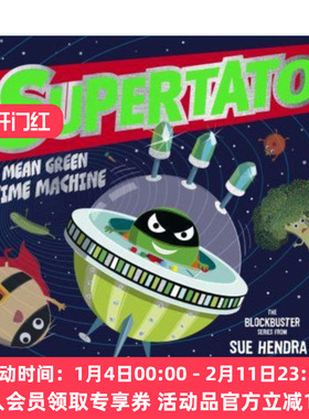英文原版 Supertato: Mean Green Time Machine 土豆超人 绿色时光机 Sue Hendra & Paul Linnet 纸板书 英文版 进口英语原版书籍