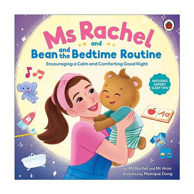 英文原版 Ms Rachel and Bean and the Bedtime Routine 瑞秋与豆豆的睡前日常 知名育儿博主瑞秋女士 英文版 进口英语原版书籍
