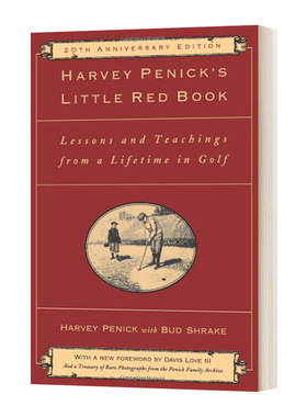 高尔夫红宝书 英文原版  Harvey Penick'S Little Red Book 高尔夫生涯中的课程和教学 英文版 进口英语原版书籍