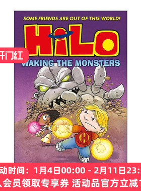 英文原版 Hilo Waking the Monsters 希罗漫画4 唤醒怪兽 英版 贾德·维尼克 英文版 进口英语原版书籍