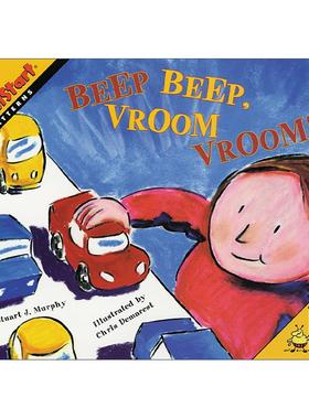 英文原版 Mathstart Level 1 Beep Beep Vroom Vroom 数学启蒙绘本1级 英文版 进口英语原版书籍
