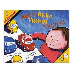 英文原版 Mathstart Level 1 Beep Beep Vroom Vroom 数学启蒙绘本1级 英文版 进口英语原版书籍