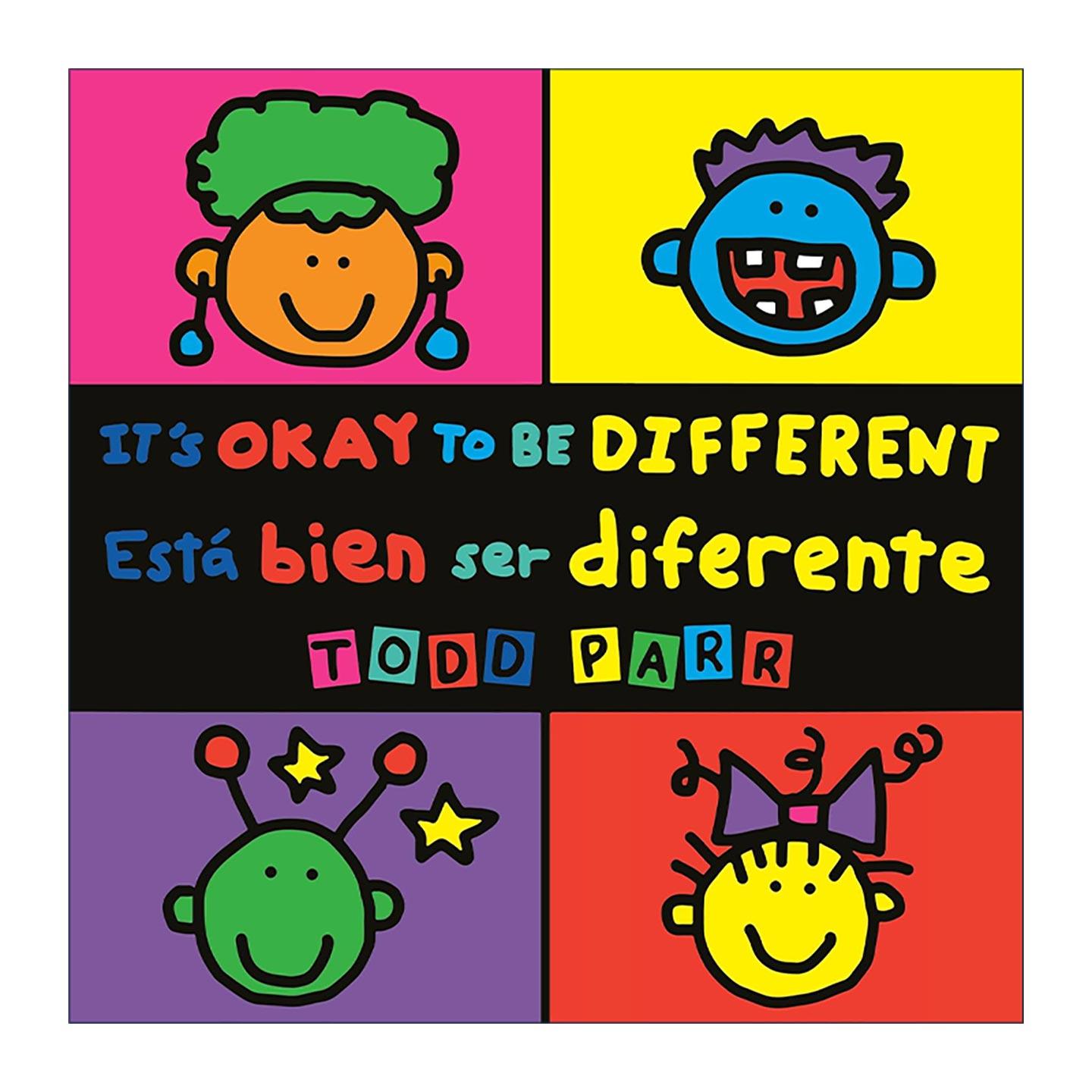原版 It's Okay to Be Different Está bien ser diferente 不一样没什么不好 英语 西班牙语 双语版 Todd Parr 进口原版书籍