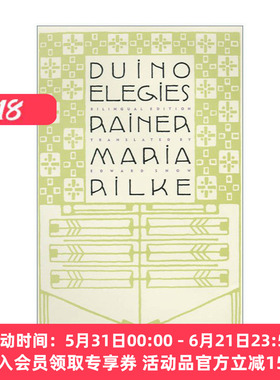 英文原版 Duino Elegies A Bilingual Edition 里尔克 杜伊诺哀歌  双语版  德语-英语 英文版 进口英语原版书籍
