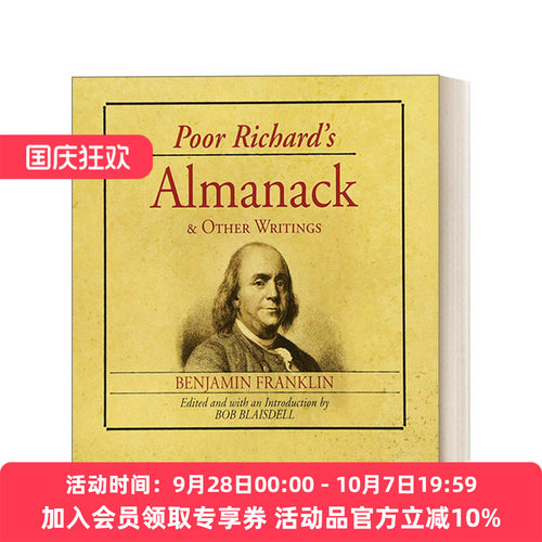 英文原版 Poor Richard's Almanack and Other Writings  富兰克林 可怜的理查年鉴和其他著作 英文版 进口英语原版书籍