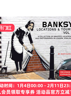 班克西涂鸦点和旅游指南 英文原版 Banksy Locations & Tours Volume 1 卷1 英国街头艺术家Banksy涂鸦作品 摄影集 英文版