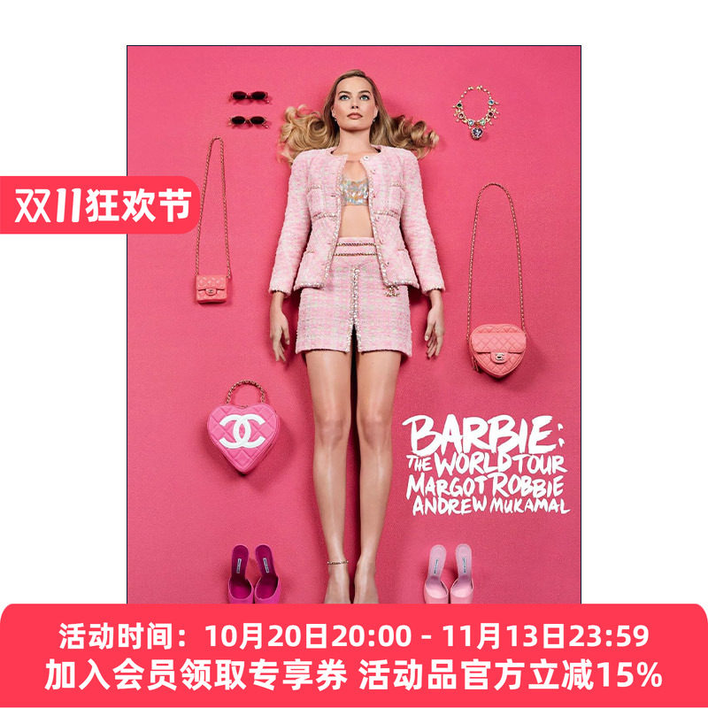 英文原版 Barbie The World Tour 芭比娃娃 世界巡演 Margot Robbie 奥斯卡获奖电影周边 精装收藏版 英文版 进口英语原版书籍