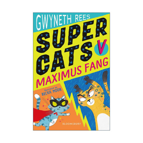 英文原版 Super Cats v Maximus Fang 超能喵星人与超级恶人 少儿插画小说 英文版 进口英语原版书籍