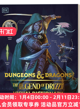 英文原版 Dungeons & Dragons The Legend of Drizzt Visual Dictionary 龙与地下城 崔斯特传奇 视觉词典 英文版 进口英语原版书