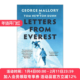 英文原版 Letters From Everest 来自珠峰的信 英国探险家乔治·马洛里未公开信件集 英文版 进口英语原版书籍