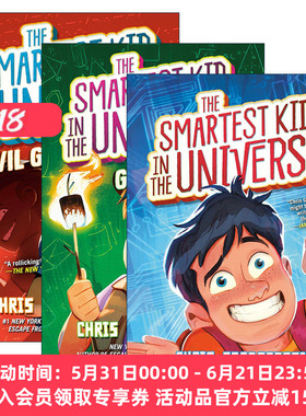 英文原版 The Smartest Kid in the Universe ‎宇宙中最聪明的孩子1-3册 儿童动作冒险小说 神奇图书馆系列作者Chris Grabenstein