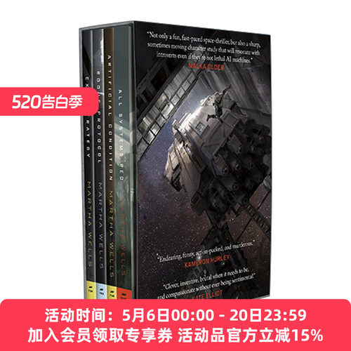 英文原版 The Murderbot Diaries 谋杀者日记1-4套装 精装 英文版 进口英语原版书籍