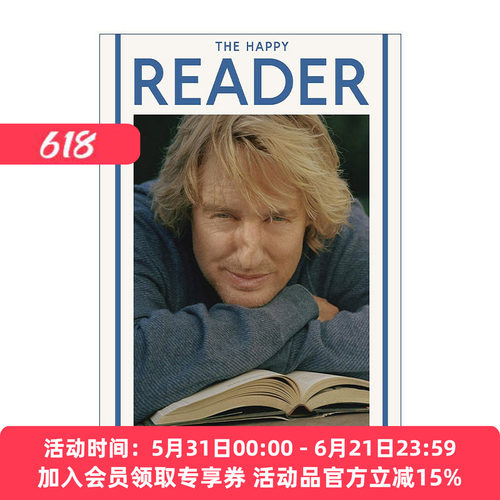 英文原版 The Happy Reader 13 快乐读者杂志第13期 封面人物欧文·威尔逊 午夜巴黎主演 英文版 进口英语原版书籍