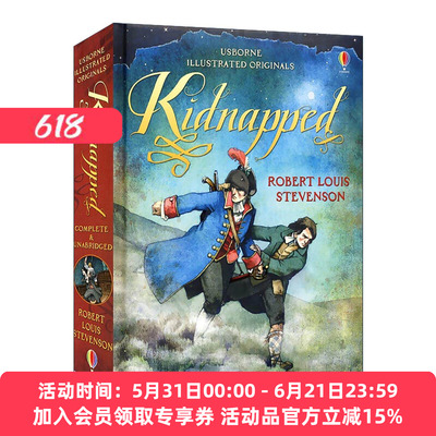 绑架 诱拐 英文原版 Usborne Illustrated Originals Kidnapped 尤斯伯恩精装插图版经典故事 英文版 进口英语原版书籍