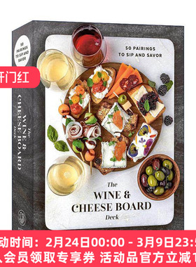 英文原版 The Wine and Cheese Board Deck 葡萄酒与芝士 创意搭配指南卡片 美味配方 Meg Quinn 英文版 进口英语原版书籍