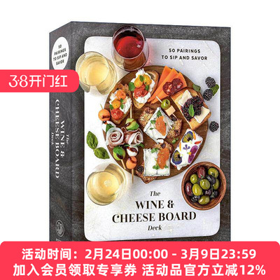 英文原版 The Wine and Cheese Board Deck 葡萄酒与芝士 创意搭配指南卡片 美味配方 Meg Quinn 英文版 进口英语原版书籍