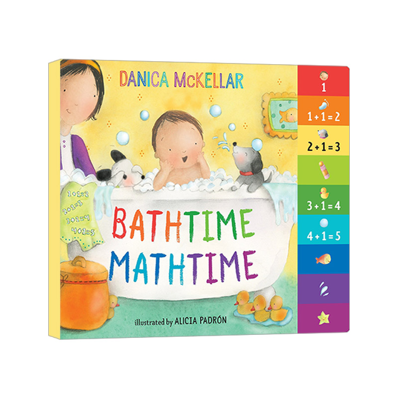 边洗澡边学数学 英文原版绘本 Bathtime Mathtime McKellar Math 幼儿儿童早教启蒙认知绘本 纸板书 Alicia Padrón 英文版进口书
