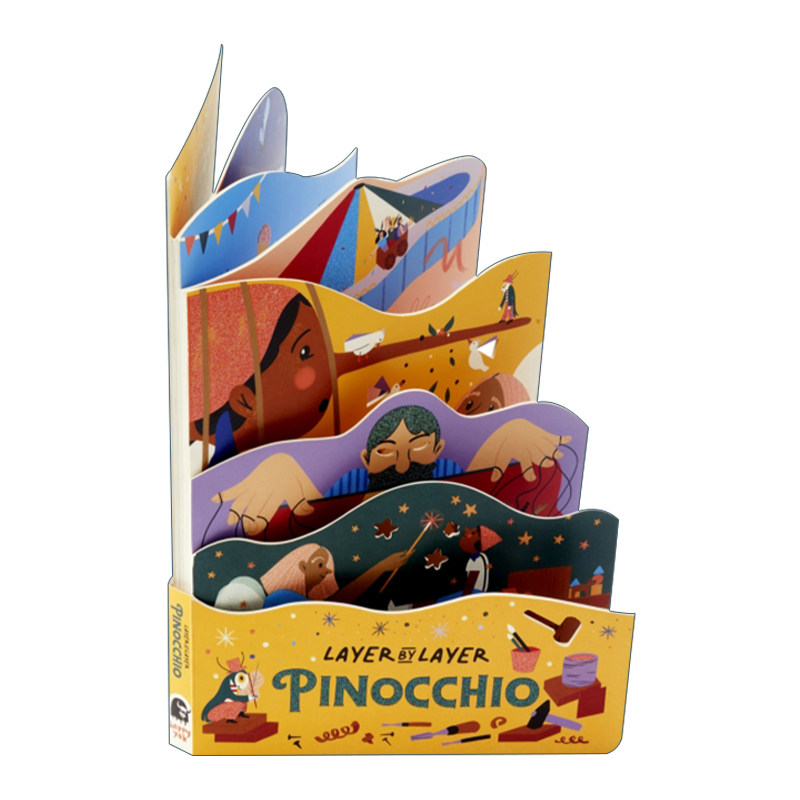 英文原版绘本 pinocchio 纸板翻翻书 英文版 进口英语原版书籍