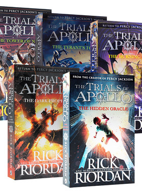 阿波罗的审判5本套装 英文原版小说书 The Trials of Apollo 黑暗预言 燃烧的迷宫 波西杰克逊 英文版进口青少年奇幻文学经典书籍