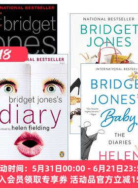 英文原版 Bridget Jones 单身日记系列4册 同名电影原著 Helen Fielding 英文版 进口英语原版书籍