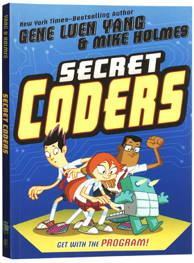 秘密编程者1 英文原版 Secret Coders 小学科学漫画绘本图画书 全英文版 STEM教辅 进口原版英语书籍 Gene Luen Yang