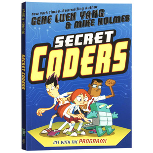 小學科學漫畫繪本圖畫書 Coders 英文原版 Luen 進口原版 STEM教輔 英語書籍 秘密編程者1 Gene Yang Secret 全英文版