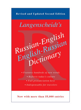 朗氏 俄语-英语 英俄双语词典 第2版 英文原版 Langenscheidt's Russian-English, Russian-English Dictionary 进口英语原版书籍