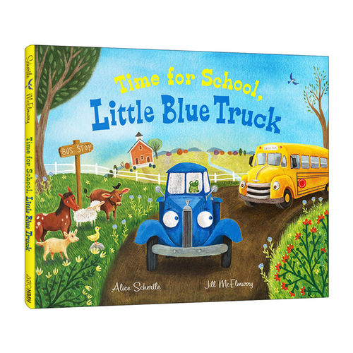 英文原版绘本 Time for School Little Blue Truck 蓝色小卡车上学时间 英文版 进口英语原版书籍