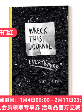 英文原版 Wreck This Journal Everywhere 创新从破坏开始 英文版 进口英语原版书籍