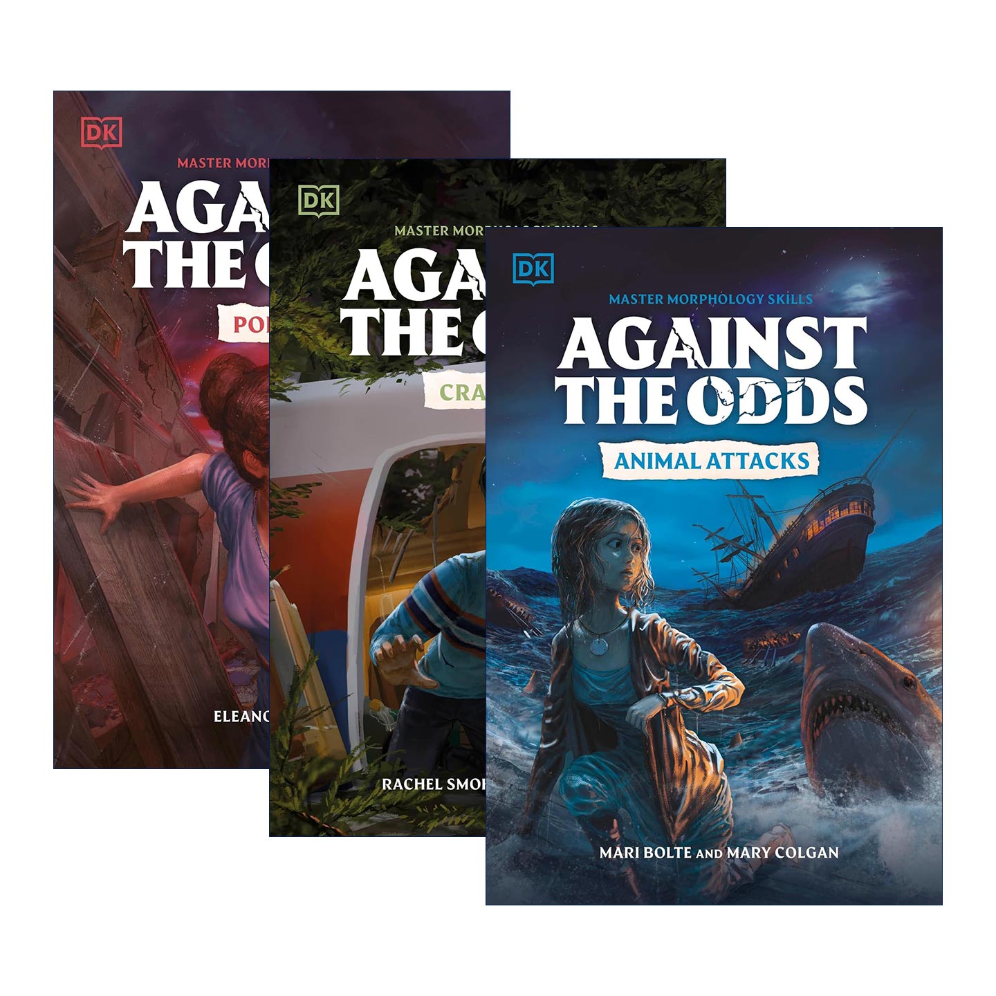 英文原版 Against the Odds 逆境求生系列3册 庞贝古城/动物突袭实录/空难救援 英文版 进口英语原版书籍