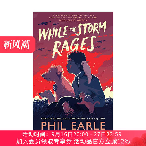 英文原版 While the Storm Rages 风暴来临时 青少年历史小说 天空落幕时作者菲尔·厄尔 Phil Earle 英文版 进口英语原版书籍